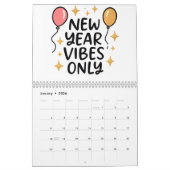 "New Year Vibes Only" 2025 Calendar Kalender (Jan 2026)