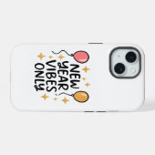 "New Year Vibes Only" iPhone Case iPhone 15 Hülle (Rückseite (Horizontal))