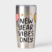"New Year Vibes Only" Thermobecher (Rückseite)
