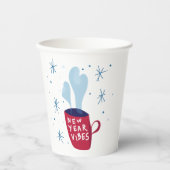 New Year Vibes Rauchen Tasse Pappbecher (Vorderseite)