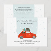 New Year We Moved Address Moving Announcement (Vorne/Hinten)