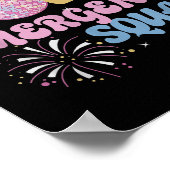 New Years 2026 Eve Emergency Squad Disco Ball Fire Poster (Ecke)