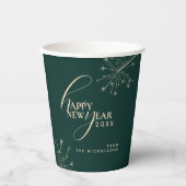 New Years 2026 Modern Minimal Festive Typography Pappbecher (Vorderseite)