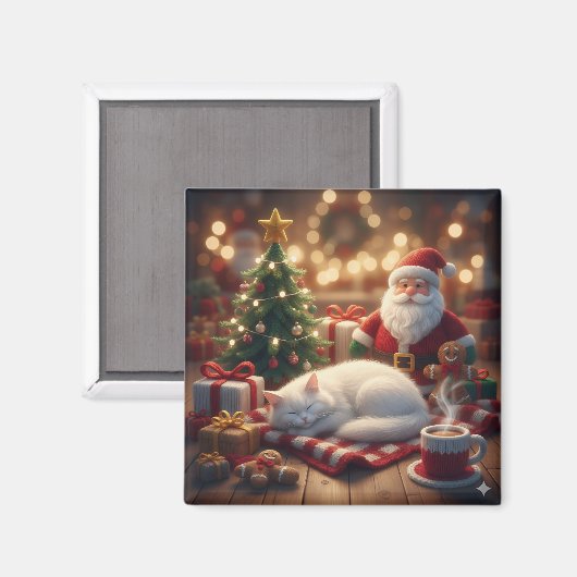 New Year's atmosphere Magnet (Vorderseite/Rückseite)