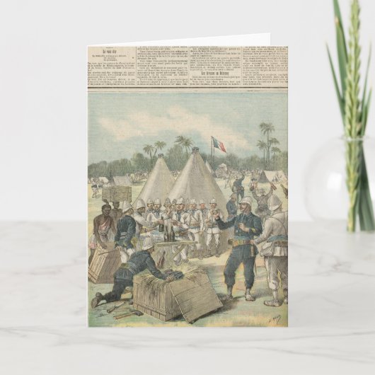 New Year's Boxes in Dahomey Feiertagskarte (Vorderseite)