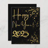 New Years Card 2025 Feiertagskarte (Vorne/Hinten)