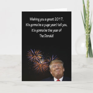 New Years Card von Donald J. Trump Feiertagskarte