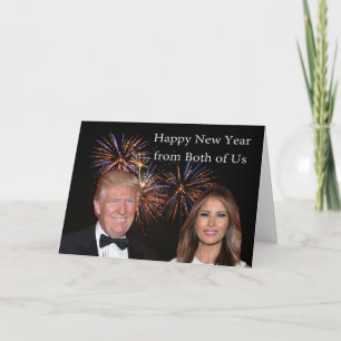 New Years Card von Donald und Melania Trump Karte