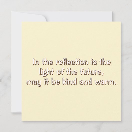 New Year's card with a bird (Rückseite)