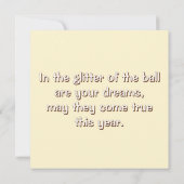 New Year's card with a bird (Rückseite)