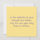 New Year's card with a cute horse (Rückseite)