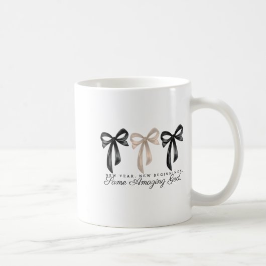 New Years Christian Coquette Faith New Beginnings  Kaffeetasse (Rechts)