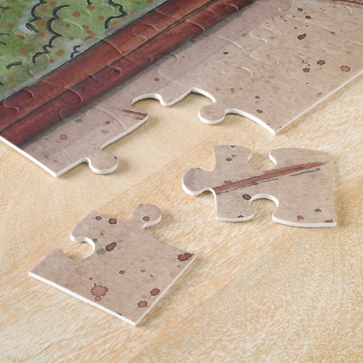 New Years Clock Shop Wasserfarbe Jigsaw Puzzle (Seite)