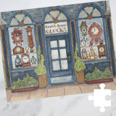 New Years Clock Shop Wasserfarbe Jigsaw Puzzle