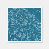 New Year's Day Brunch Tablescape Serviette (Vorderseite)