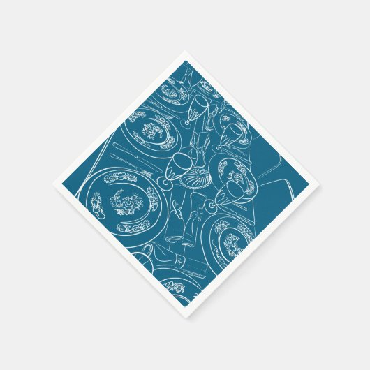 New Year's Day Brunch Tablescape Serviette (Ecke)