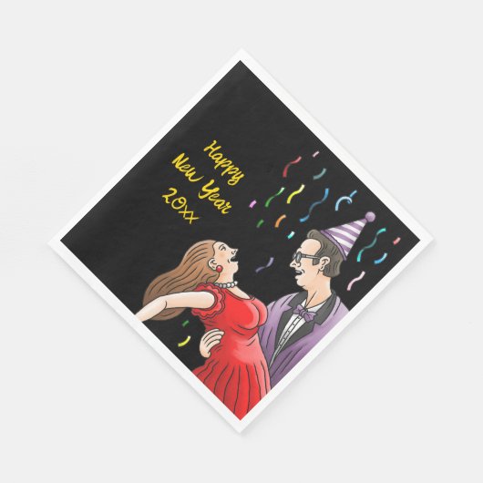 New Year's Day Party  Serviette (Ecke)