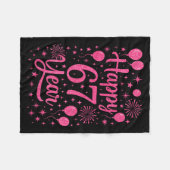 New Year's Eve 2026 Happy 67 Year Gen Z Funny Meme Fleecedecke (Vorderseite (Horizontal))