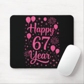 New Year's Eve 2026 Happy 67 Year Gen Z Funny Meme Mousepad (Mit Mouse)