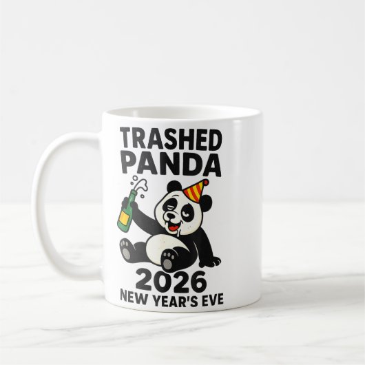 New Years Eve 2026 Trashed Panda Premium  Kaffeetasse (Links)