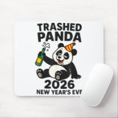 New Years Eve 2026 Trashed Panda Premium Mousepad (Mit Mouse)