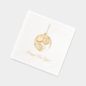 New Year's Eve Ball Servietten Mit Folie (Links)