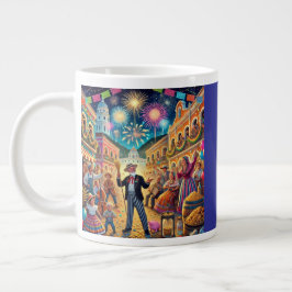 New Year's Eve Celebration El Año Viejo Jumbo-Tasse