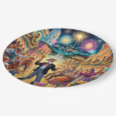 New Year's Eve Celebration El Año Viejo Pappteller (Schrägansicht)