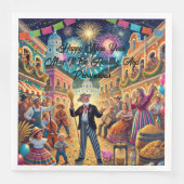 New Year's Eve Celebration El Año Viejo Serviette (Vorderseite)