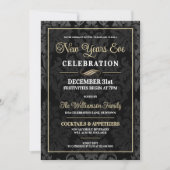 New Years Eve Cocktail Party Invitation Einladung (Vorderseite)