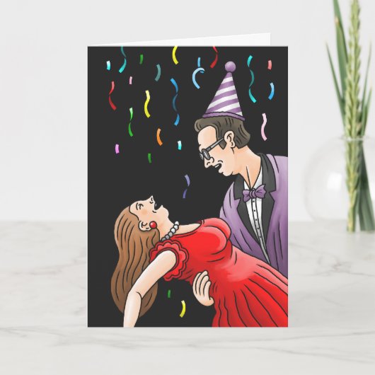 New Years Eve Confetti Party Einladung (Vorderseite)