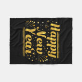 New Year's Eve Countdown 2026 Party Costume Happy Fleecedecke (Vorderseite (Horizontal))