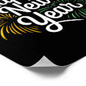 New Years Eve Happy New Year 2026 Party Countdown  Poster (Ecke)