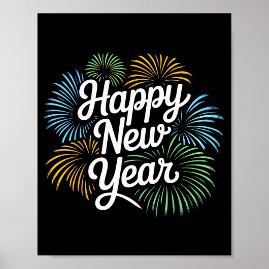 New Years Eve Happy New Year 2026 Party Countdown  Poster (Vorne)