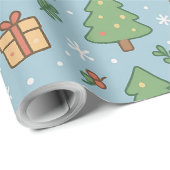 New Year's Eve in the forest Geschenkpapier (Rolleneckpunkt)