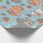 New Year's Eve in the forest Geschenkpapier (Ecke)