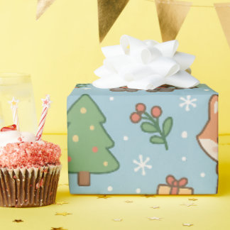 New Year's Eve in the forest Geschenkpapier