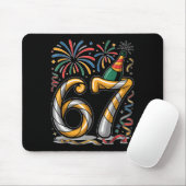 New Years Eve Number 67 Or 67th Birthday Cool Meme Mousepad (Mit Mouse)