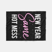 New Years Eve Outfits Women, Funny New Year Same M Fleecedecke (Vorderseite (Horizontal))
