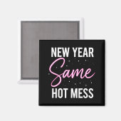 New Years Eve Outfits Women, Funny New Year Same M Magnet (Vorderseite/Rückseite)