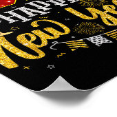 New Years Eve Party 2026 Fireworks Happy New Year  Poster (Ecke)