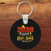 New Years Eve Party 2026 Fireworks Happy New Year Schlüsselanhänger (Vorderseite)