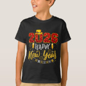 New Years Eve Party 2026 Fireworks Happy New Year T-Shirt (Vorderseite)