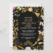 New Year's Eve Party Invitation Template,  Theme N Einladung (Vorderseite)