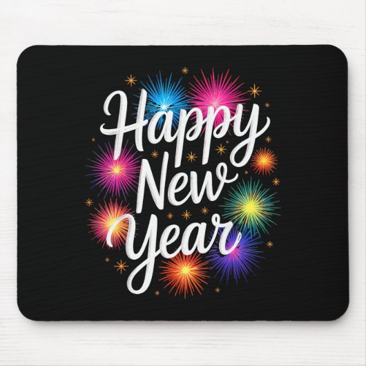 New Years Eve Party Matching Happy New Year Mousepad (Vorne)