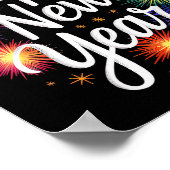 New Years Eve Party Matching Happy New Year  Poster (Ecke)