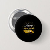 New Years Eve Party Supplies 2026 Happy New Year F Button (Vorne & Hinten)