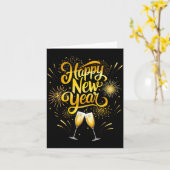 New Years Eve Party Supplies 2026 Happy New Year F Karte (Gelbe Blume)