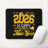 New Years Eve Party Supplies 2026 Happy New Year F Mousepad (Mit Mouse)