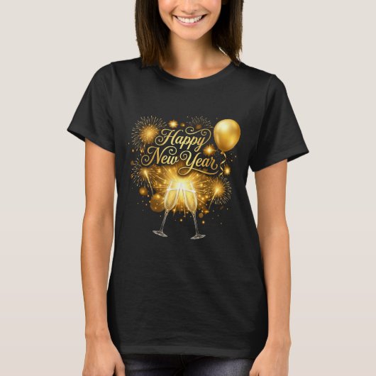 New Years Eve Party Supplies 2026 Happy New Year F T-Shirt (Vorderseite)